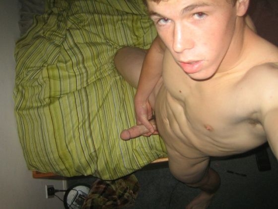 Sexy Teen Boy Self Pic from Above